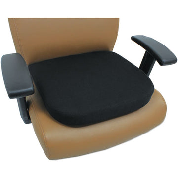 Alera® Cooling Gel Memory Foam Seat Cushion, Non-slip Undercushion Cover, 16.5 X 15.75 X 2.75, Black freeshipping - TVN Wholesale